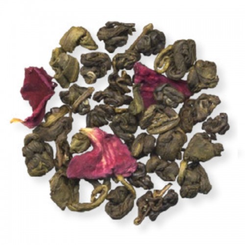 Розовый жемчуг зеленый чай 100г