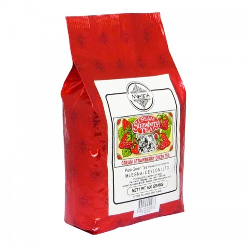 Mlesna Cream Клубника зеленый чай 500г