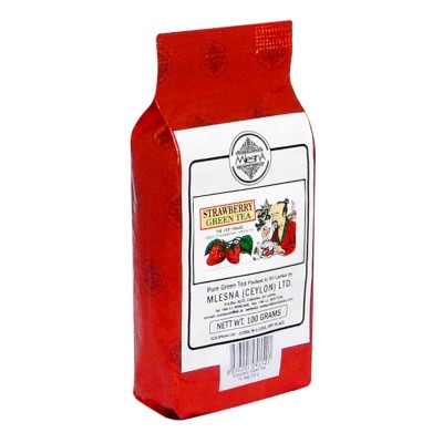 Mlesna Клубника зеленый чай 100г